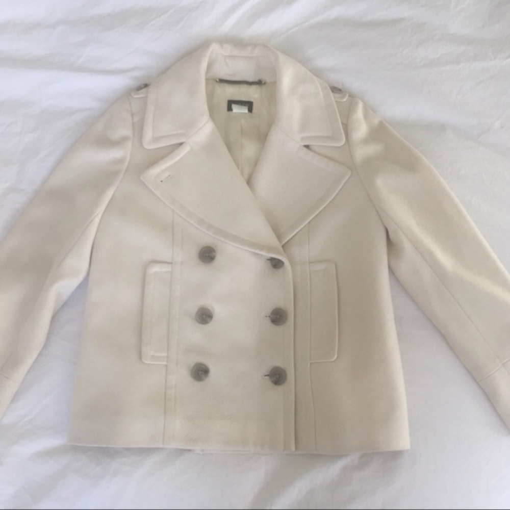 J.Crew Ivory wool jacket